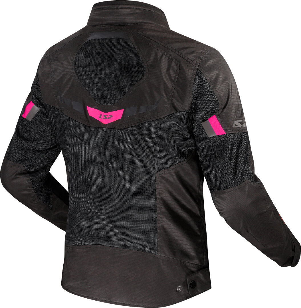 LS2 Garda Air Ladies Motorcycle Textile Jacket black/hotpink S Figure 2