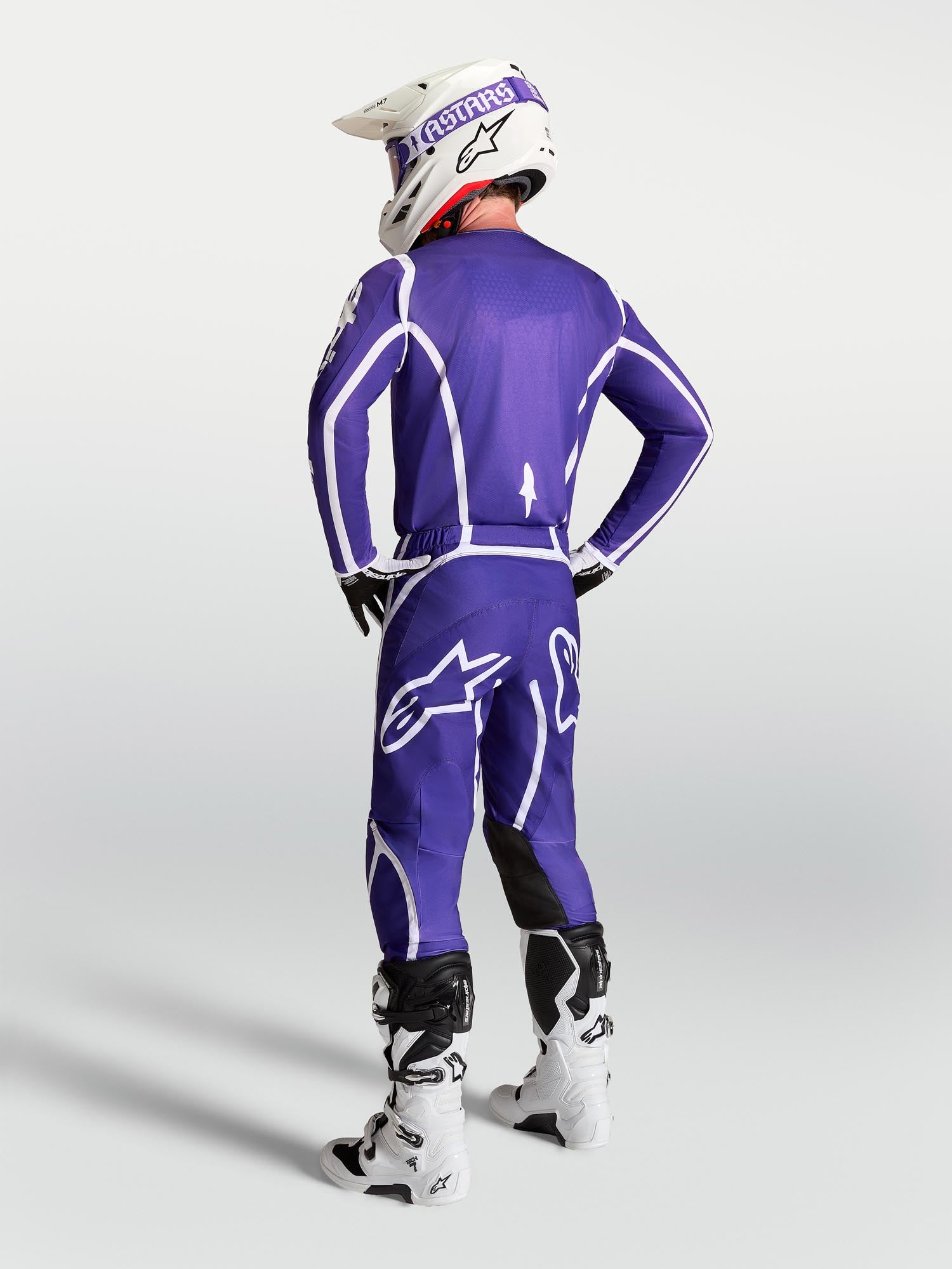 Alpinestars Fluid Apex V2 Мотокрос фланелка синьо/бяло 2XL Фигура 8