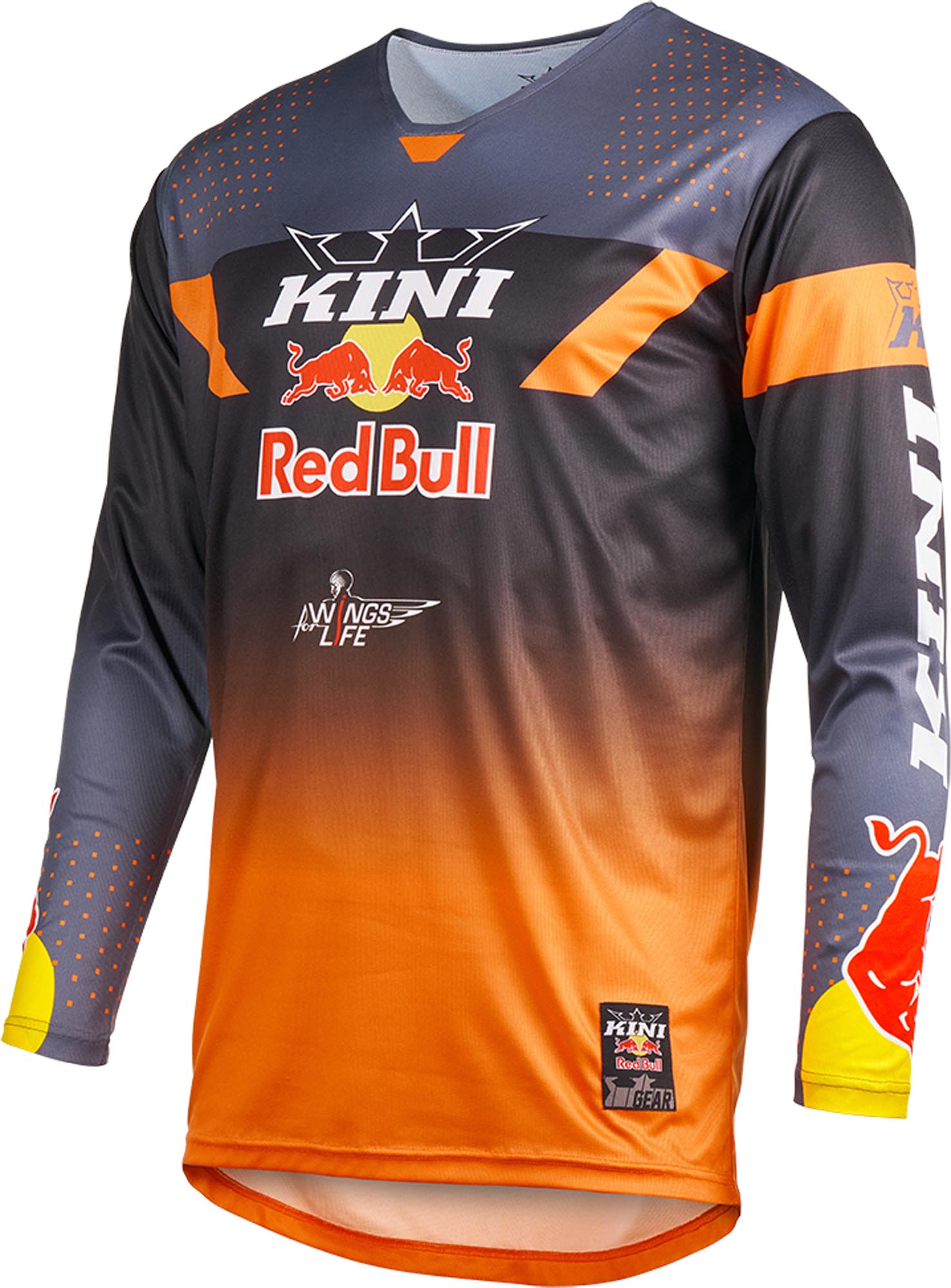 Kini Red Bull MXC 2.0 Motocross Jersey grey/orange M Figure 1