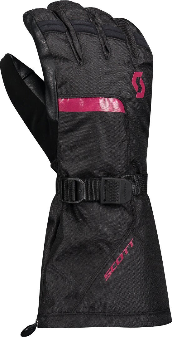 Scott Roop Snowmobile Gloves black/hotpink S Figure 1