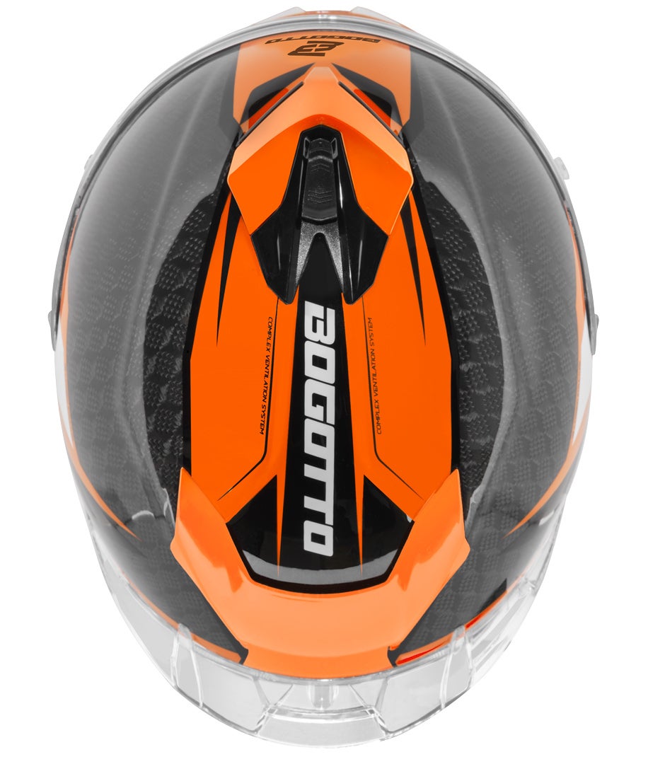 Bogotto FF104 SPN Helm orange/schwarz M Abbildung 9