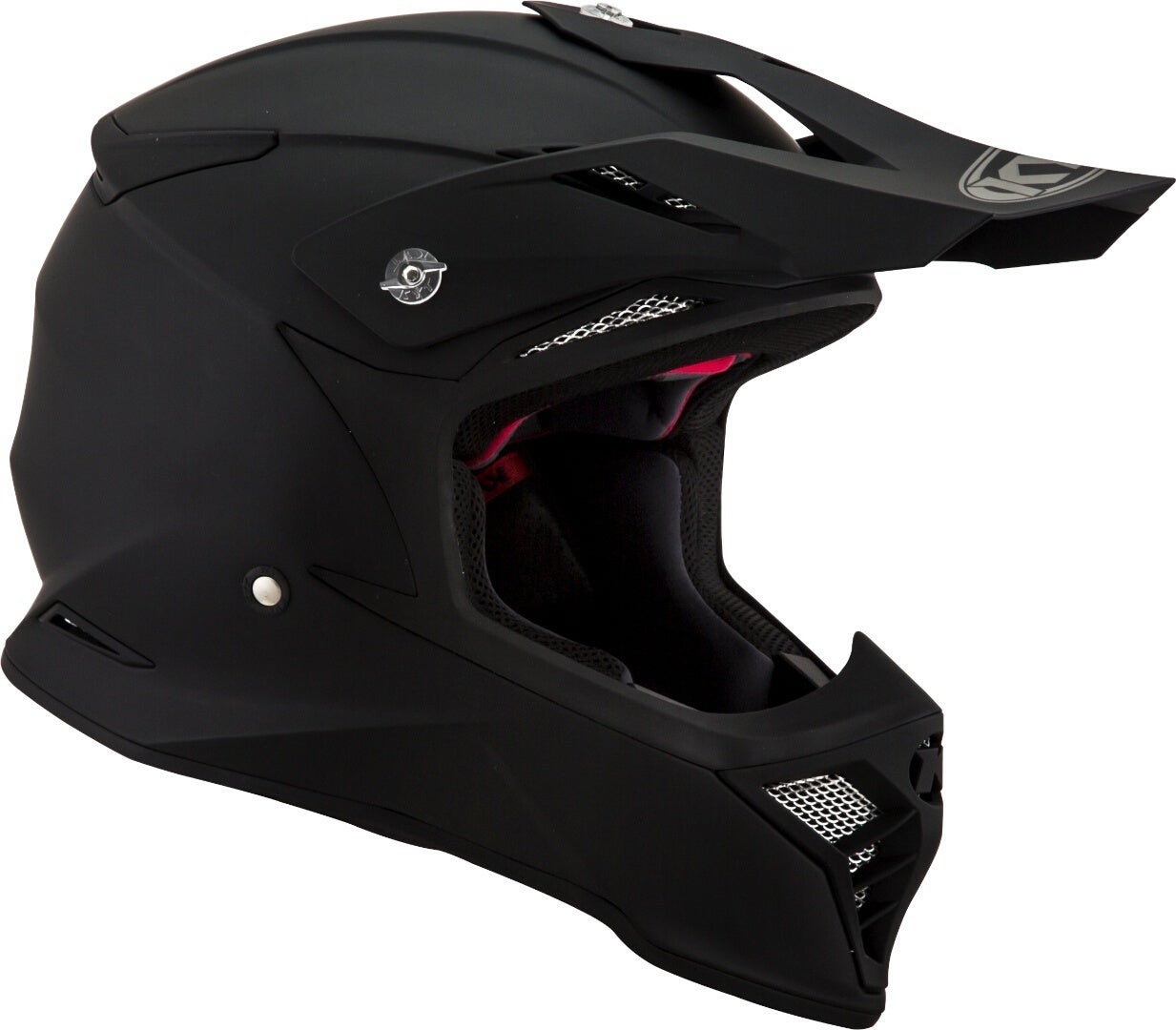 Side view of KYT Skyhawk Plain Motocross Helmet