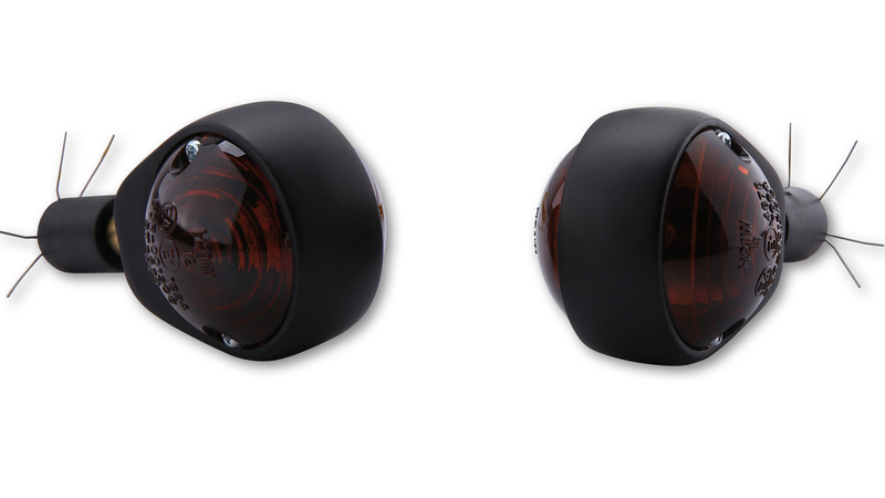 HIGHSIDER Smart Ochsenauge Bulb Bar End Indicator Body Svart / Lins Rökt (Par), Fram och Bak Figur 4
