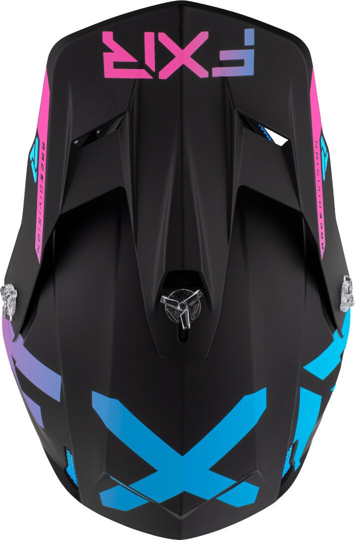 FXR Clutch CX MX Gear Motocross Helmet blue/black L (59/60) Figure 3
