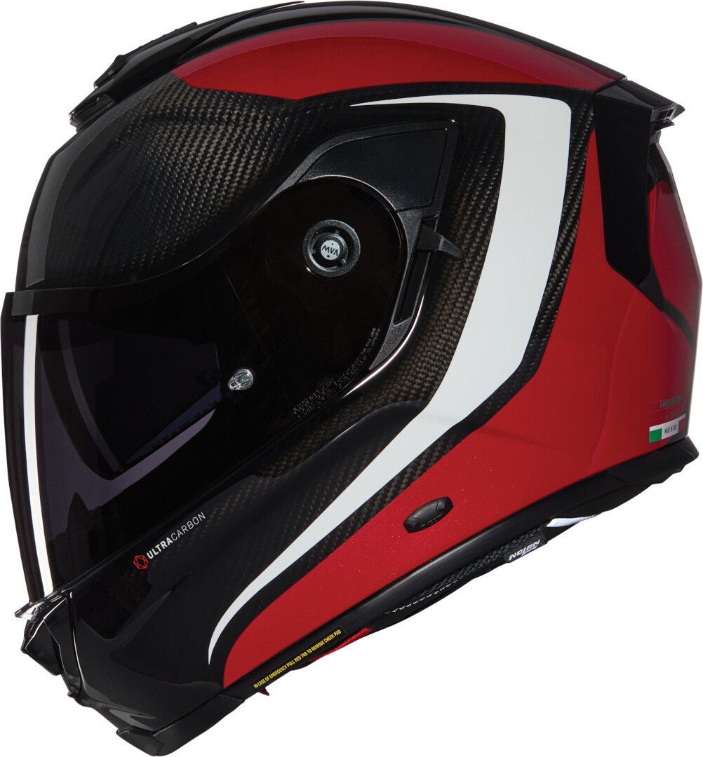 Nolan X-903 Ultra Carbon Intrigo N-Com Casco nero/rosso/bianco M (58) Figura 2
