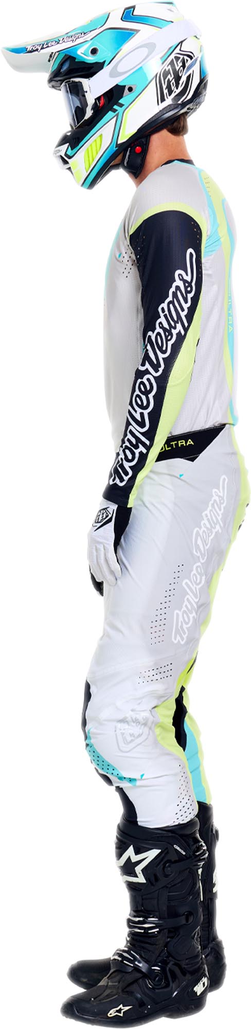 Troy Lee Designs SE Ultra Vision Motocross Jersey white/grey S Figure 4