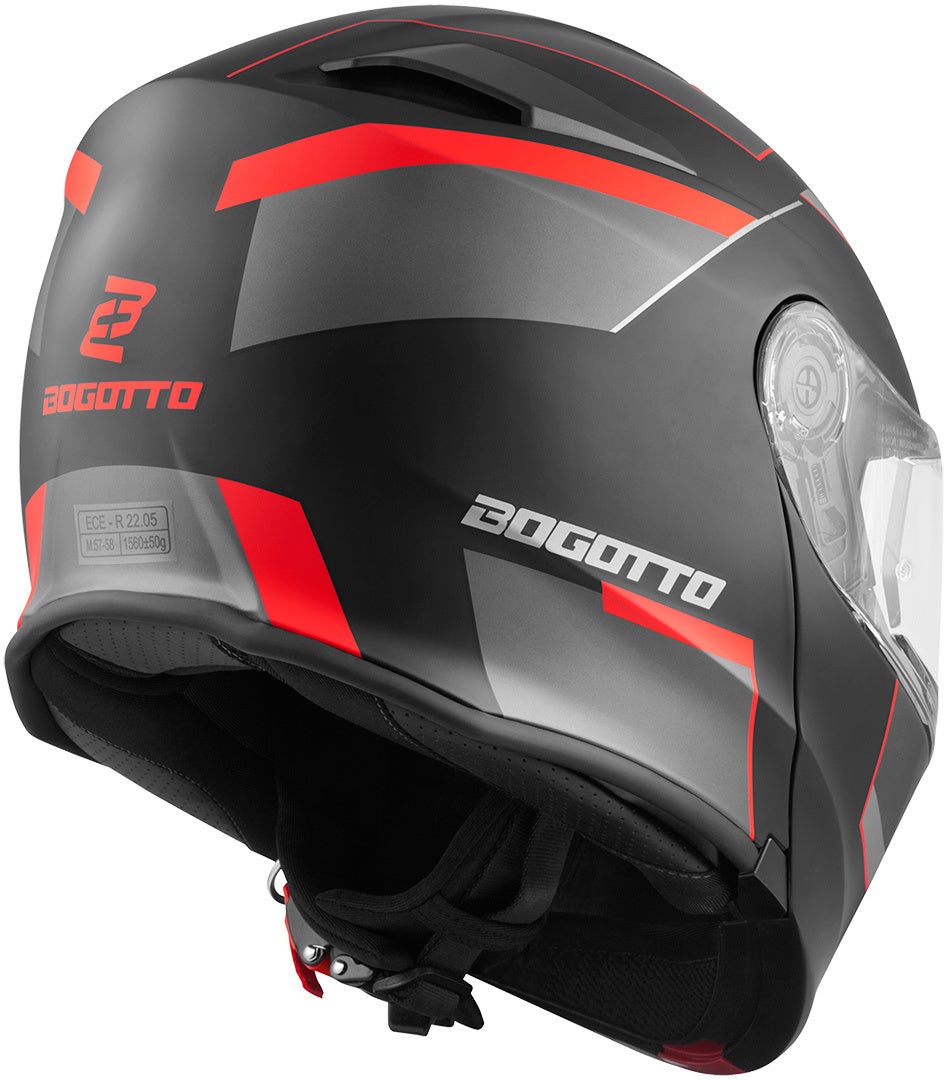 Bogotto V271 Delta Casco nero opaco/rosso S Figura 4