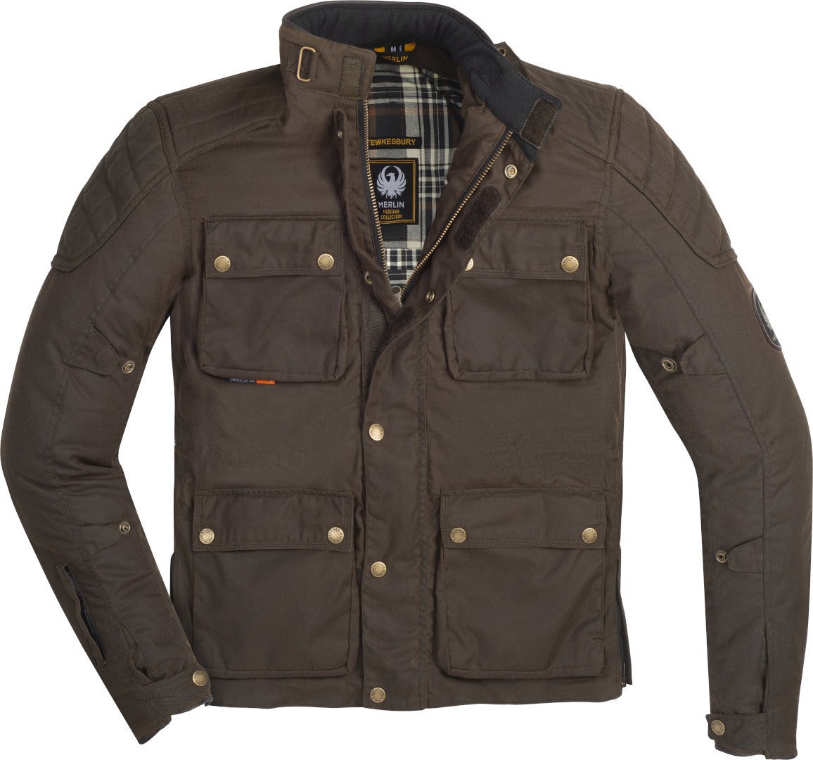 Merlin Tewkesbury Motorcycle Textile Jacket brown M Figure 1