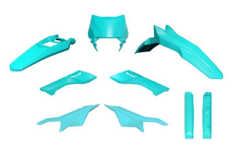 Race Tech Plastkit 6 st Akvamaringrön Figur 2