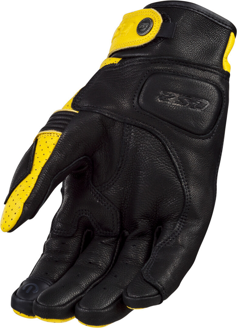 LS2 Duster perforerede motorcykelhandsker gul/sort M Figur 2