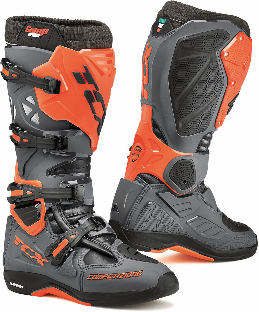 TCX Comp Evo 2 Michelin Botas de Motocross cinza/laranja 49 Figura 1