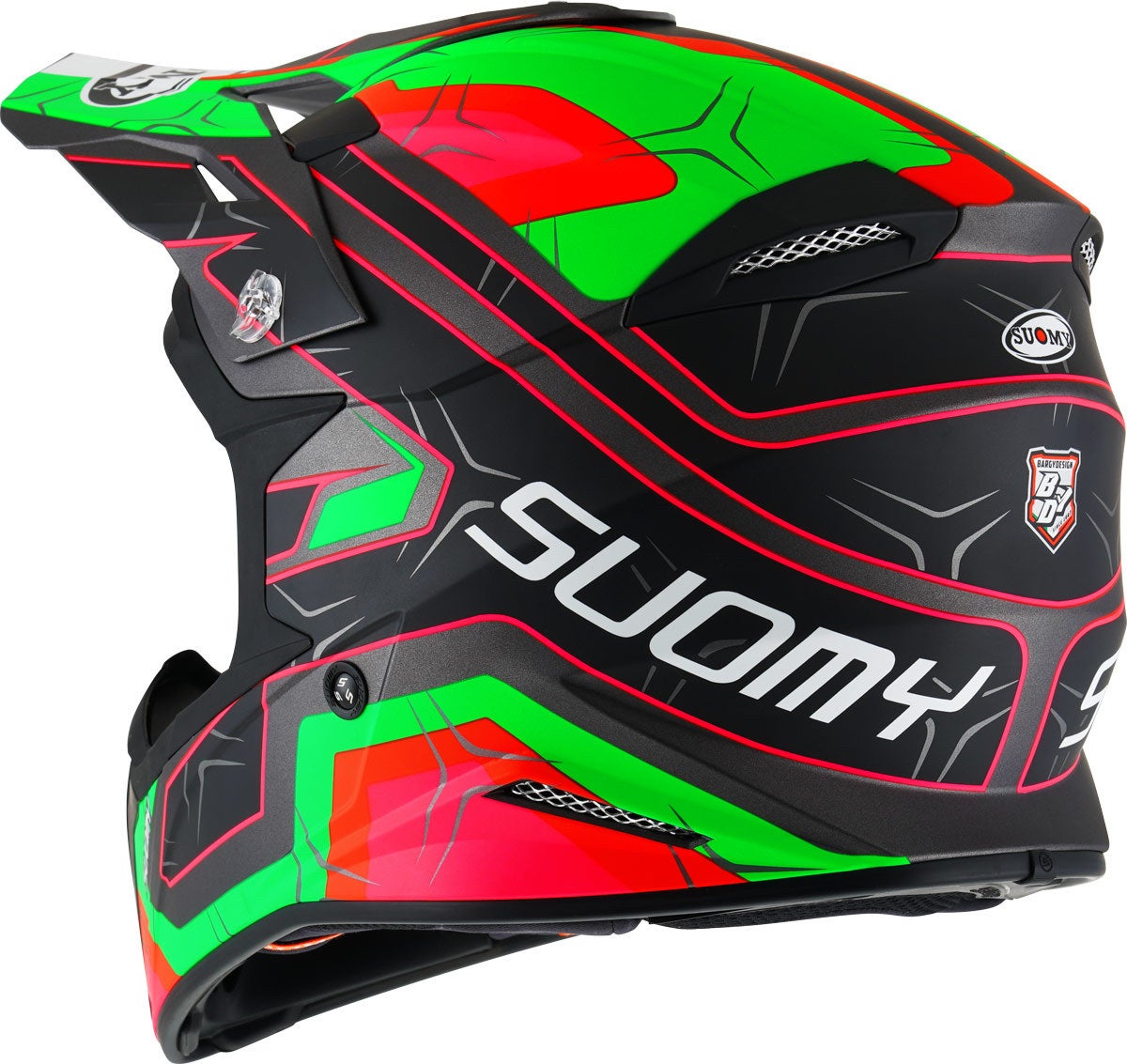Suomy X-Wing Subatomic Kask motocrossowy czarno/zielone L (59/60) Rysunek 3