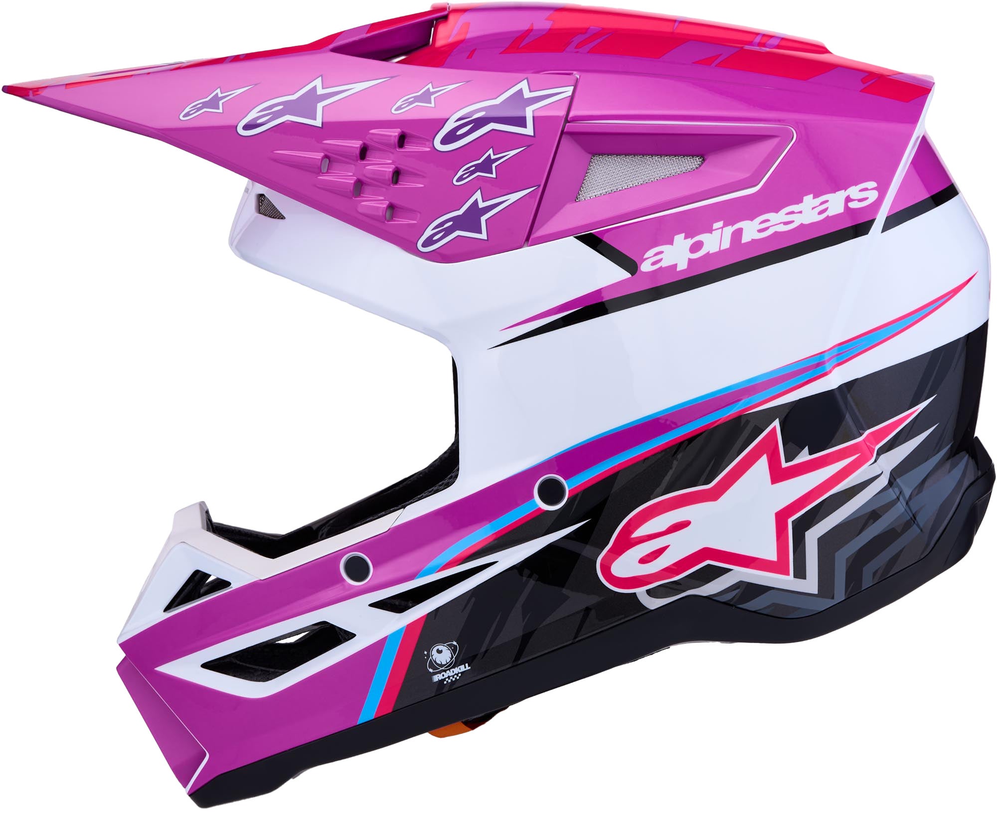Alpinestars S-M3 Falcon Casque de motocross Violet/Blanc L (59/60) Figure 2