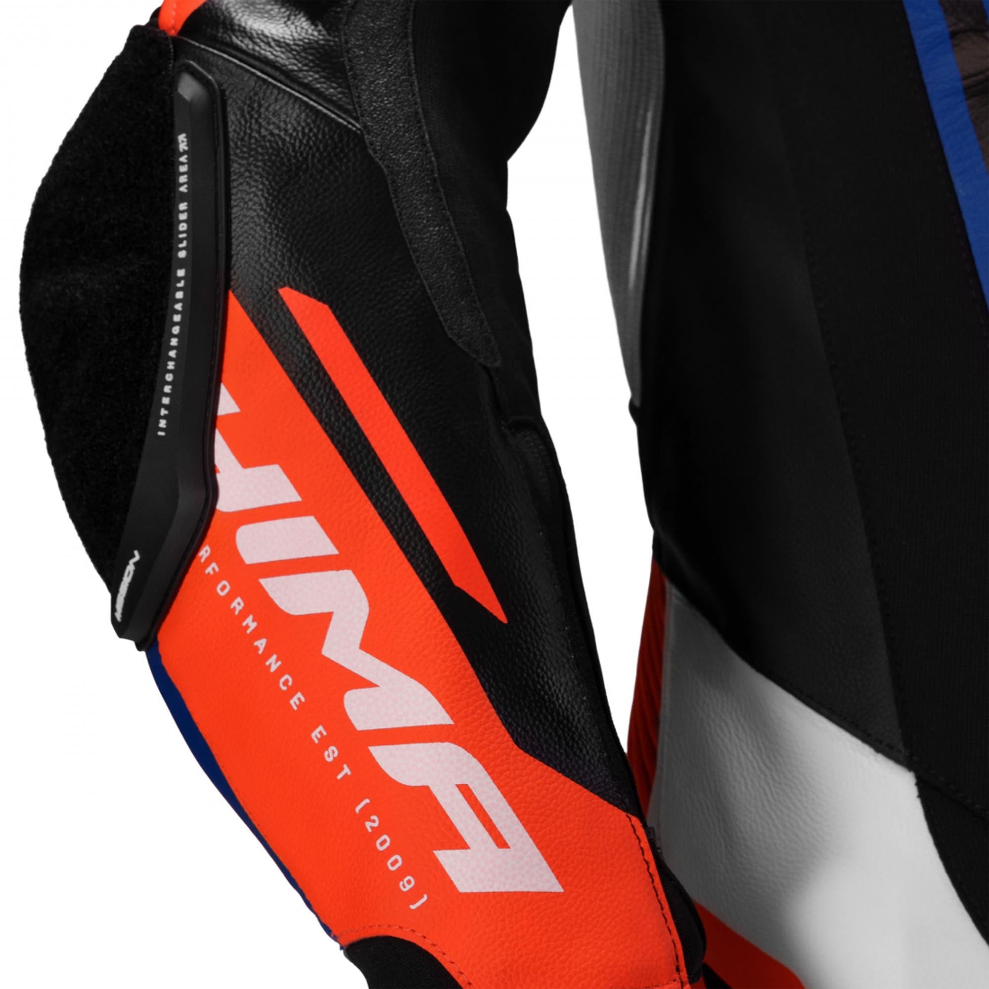 SHIMA Mission RS One Piece Motorcycle Leather Suit blue/white/red 56 Figure 13