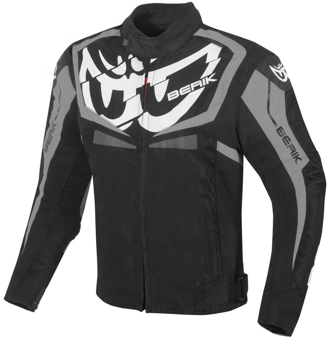 Berik Radic Evo Waterproof Motorcycle Textile Jacket black/white/grey 54 Figure 1
