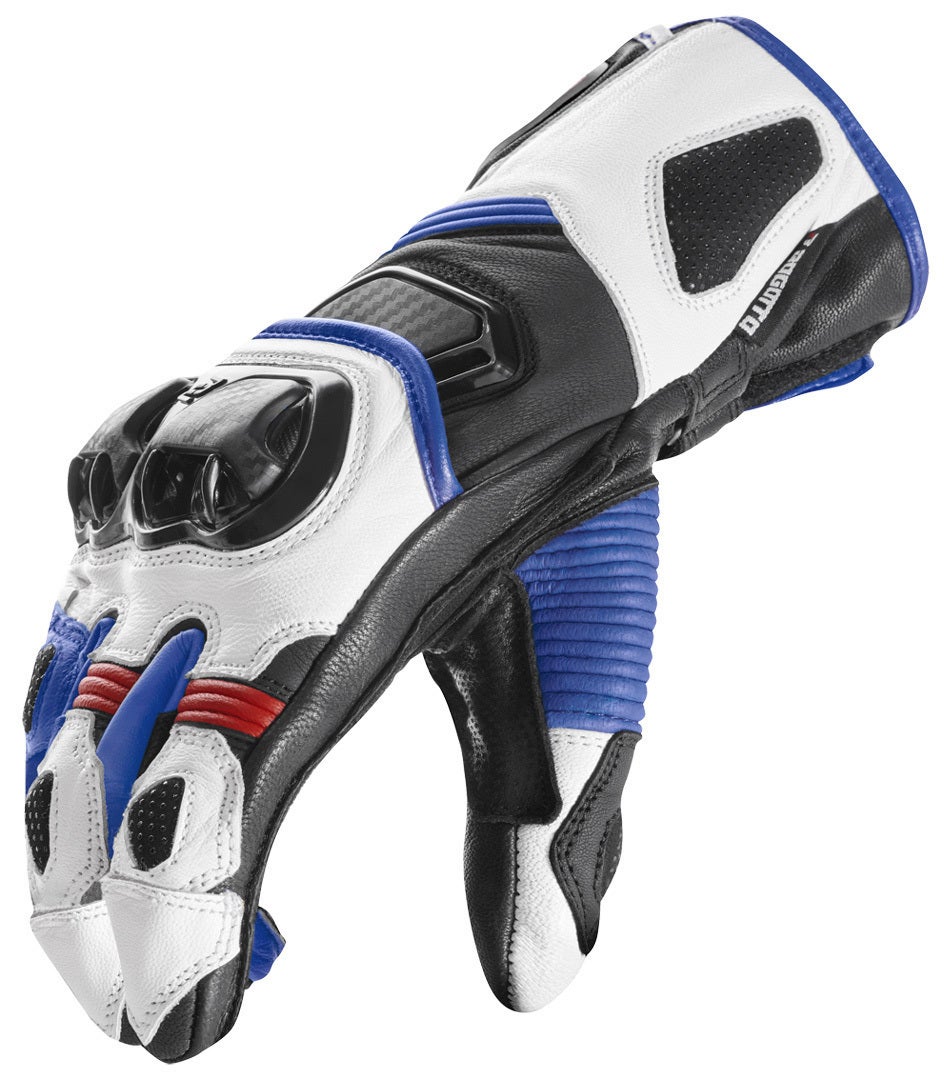 Bogotto Veloce Motorcykel handsker sort/blå/hvid M Figur 3