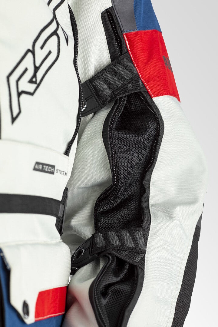 RST Adventure-X Airbag Motorcycle Textile Jacket white/blue/red XXL Figure 5