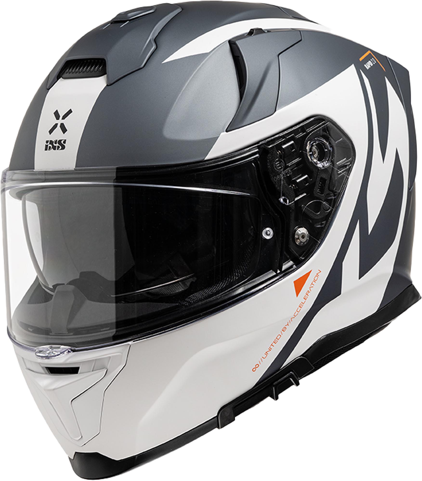 IXS Rapid 2.0 Graphic Helm wit/grijs 2XL (65/68) Figuur 1