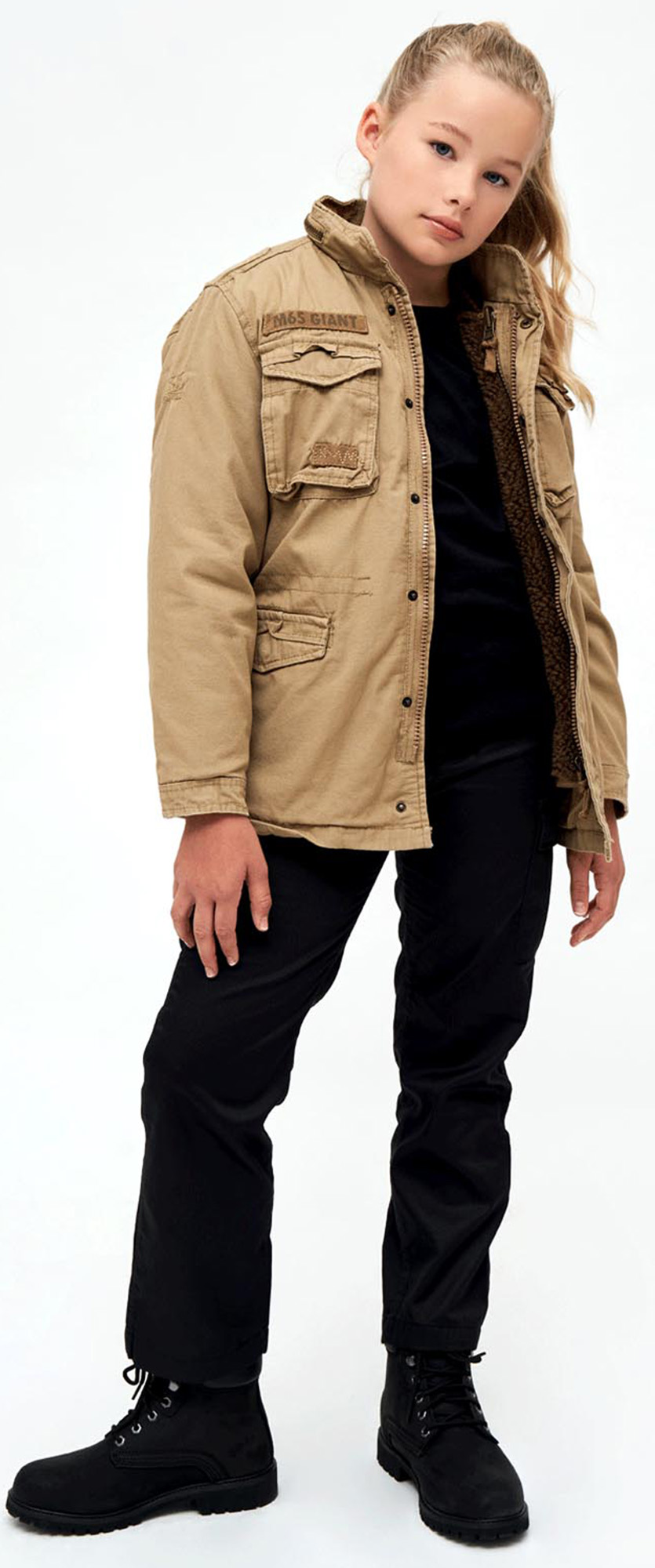 Brandit M65 Giant Veste pour enfants Camel 170-176 Figure 6