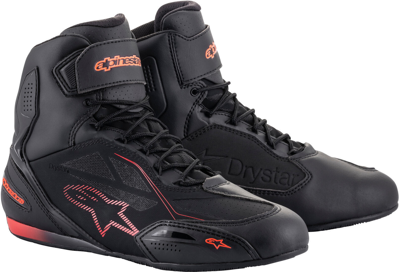 Alpinestars Faster-3 DryStar Motorcykel sko sort/rød 14 (48) Figur 1