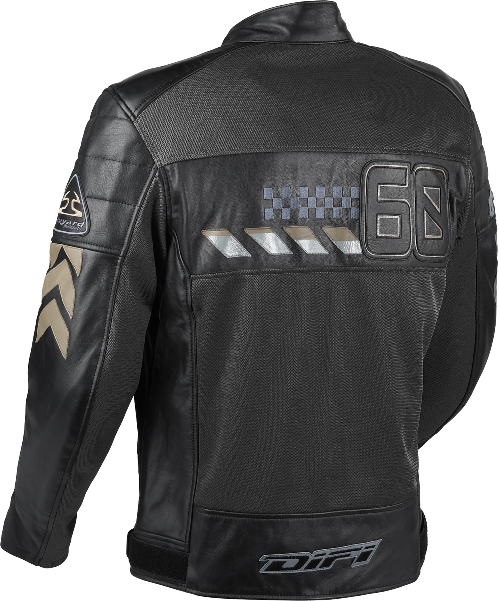 DIFI Iconic Air Motorrad Lederjacke schwarz 56 Abbildung 2