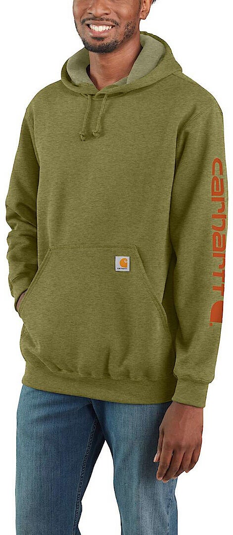 Carhartt Midweight Sleeve Logo Hoodie dunkles khaki M Abbildung 2