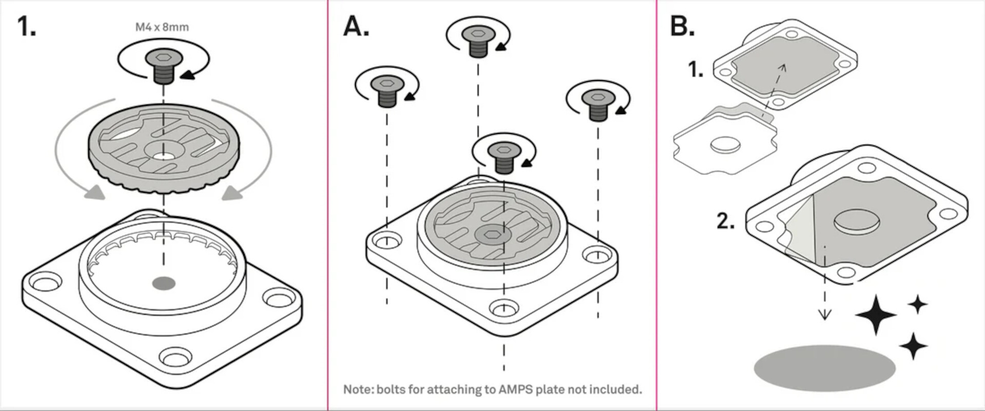 Beeline Moto II Bracketul AMPS Figura 5