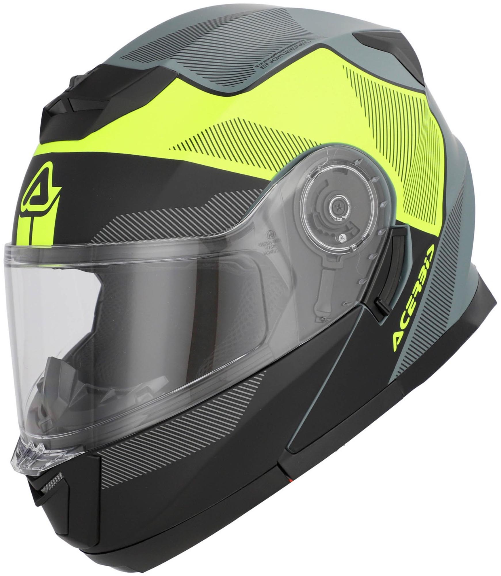 Acerbis Serel Logo Casco negro mate/gris/amarillo neón L (59/60) Figura 1