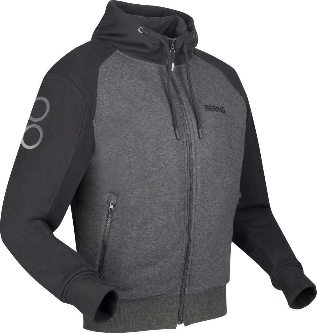 Bering Lynx Motorcycle Zip Hoodie black/grey M Figure 1