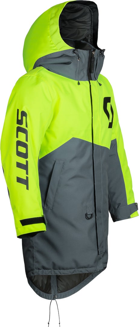 Scott Warm-Up Snowmobile Coat dark grey/black/neon yellow S/M Figure 3