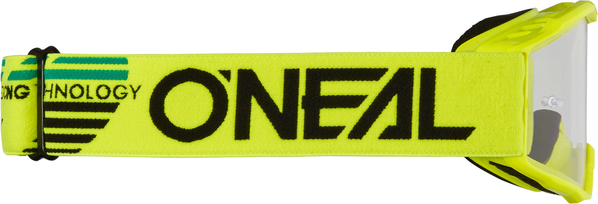 Oneal B-10 Solid Clear Ochelari de motocross pentru copii Galben neon Figura 2