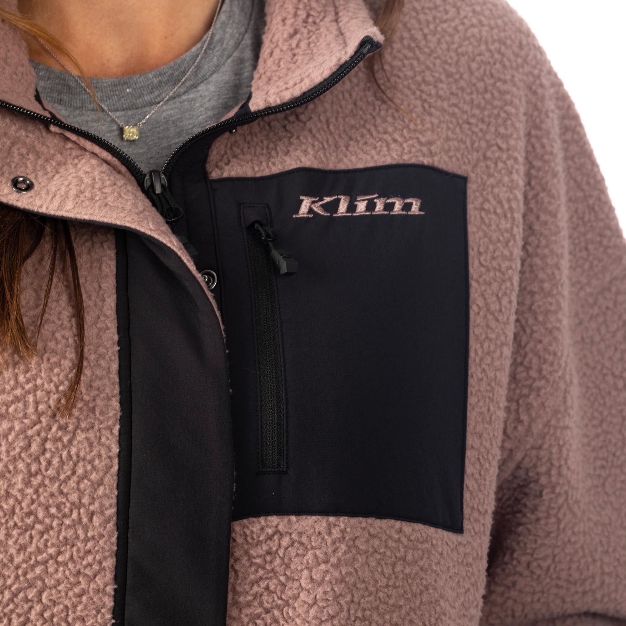 Klim Sira High Pile Ladies Fleece Jacket mauve XL Figure 6