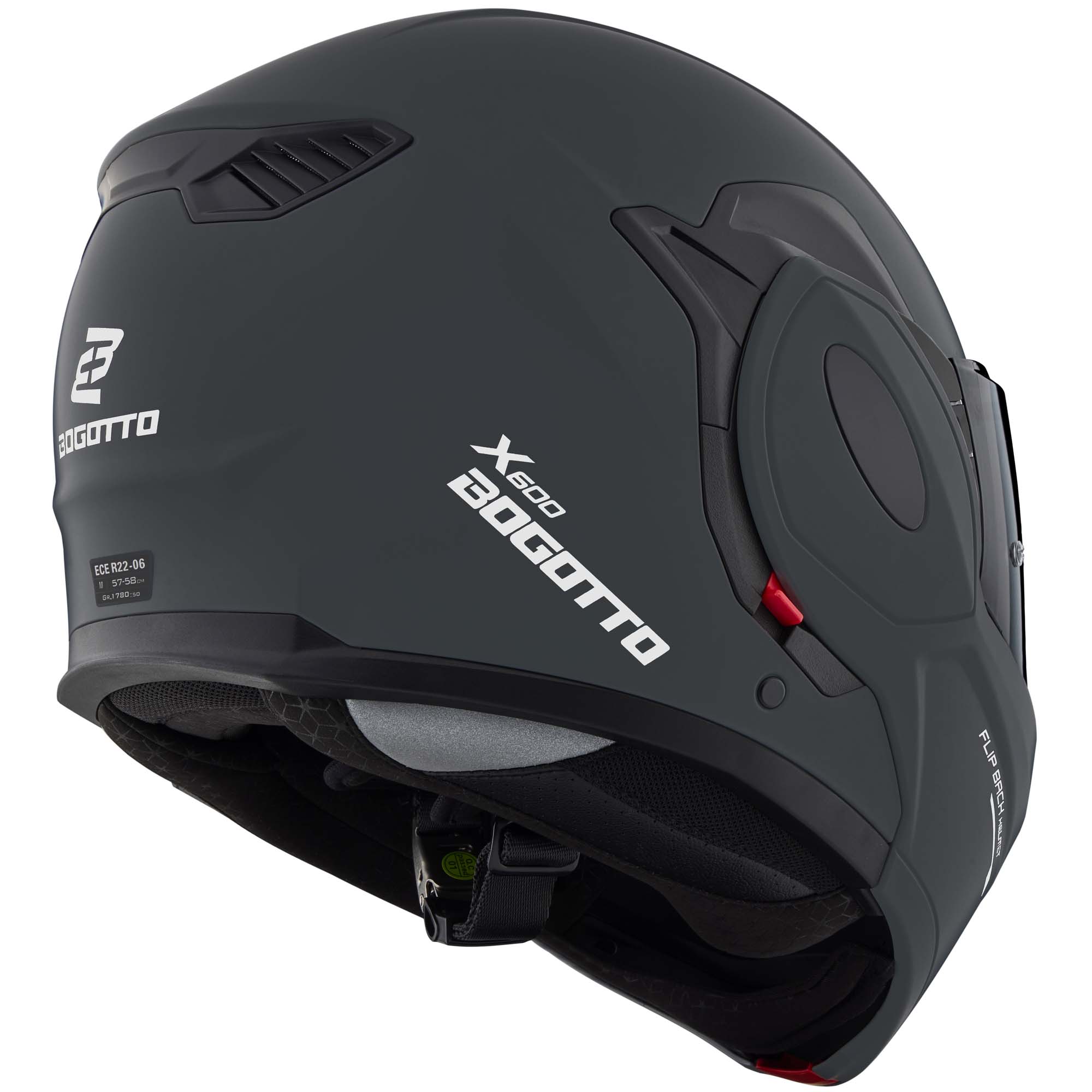 Bogotto FS-X600 Hjälm Black Matt XS Figur 4