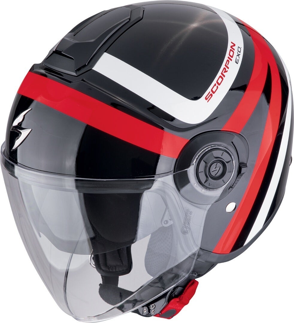 Scorpion EXO-City II Riva Jet hjelm sort/rød M (57/58) Figur 1