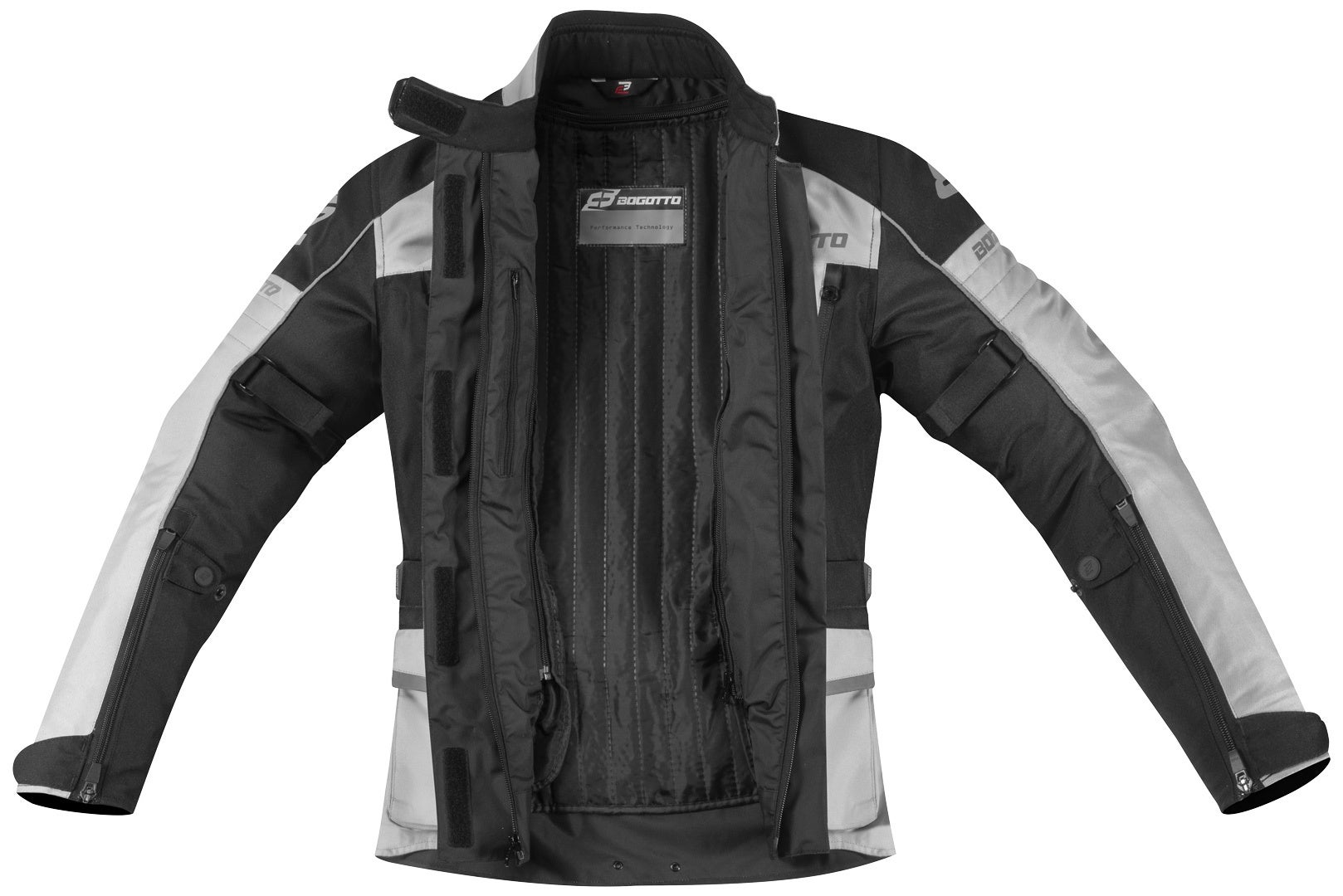 Bogotto Tampar Tour imperméable dames moto textile veste noir/gris M Figure 5