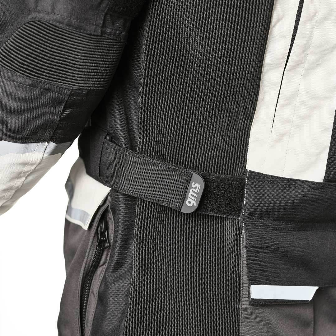 GMS Tigris waterproof Motorcycle Textile Jacket black/grey/white 3XL Figure 5