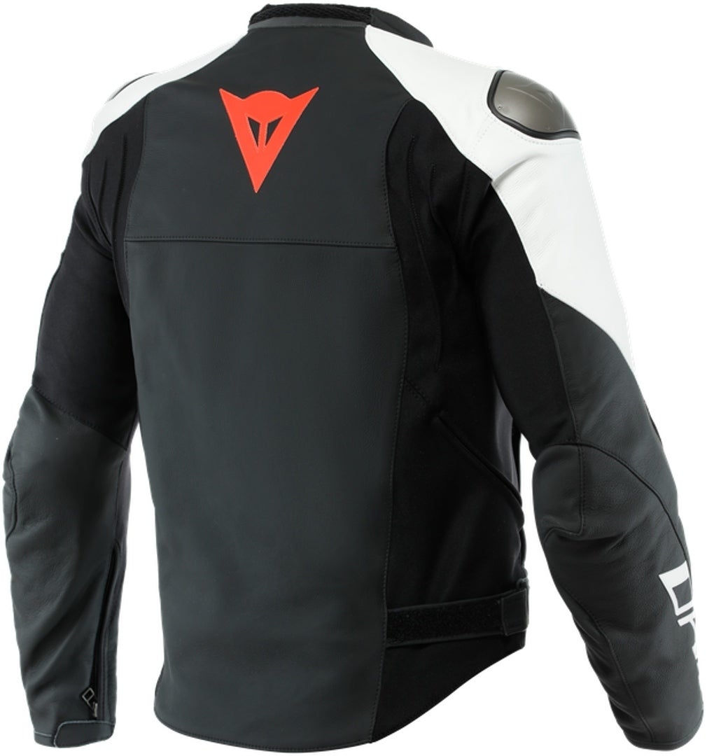 Dainese Sportiva Motorcycle Leather Jacket black/white 60 Figure 5