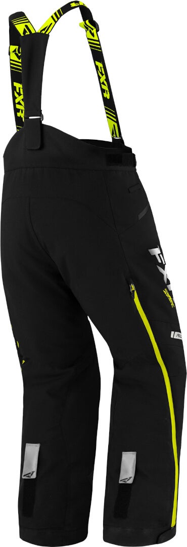 FXR Mission FX 2023 Snescooter Bib Bukser sort/gul 3XL Figur 2