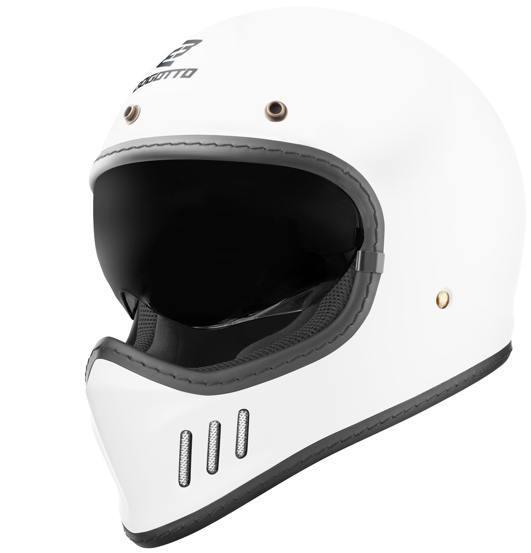 Bogotto FF980 Cască Caferacer Cross Alb mat 2XL Figura 1