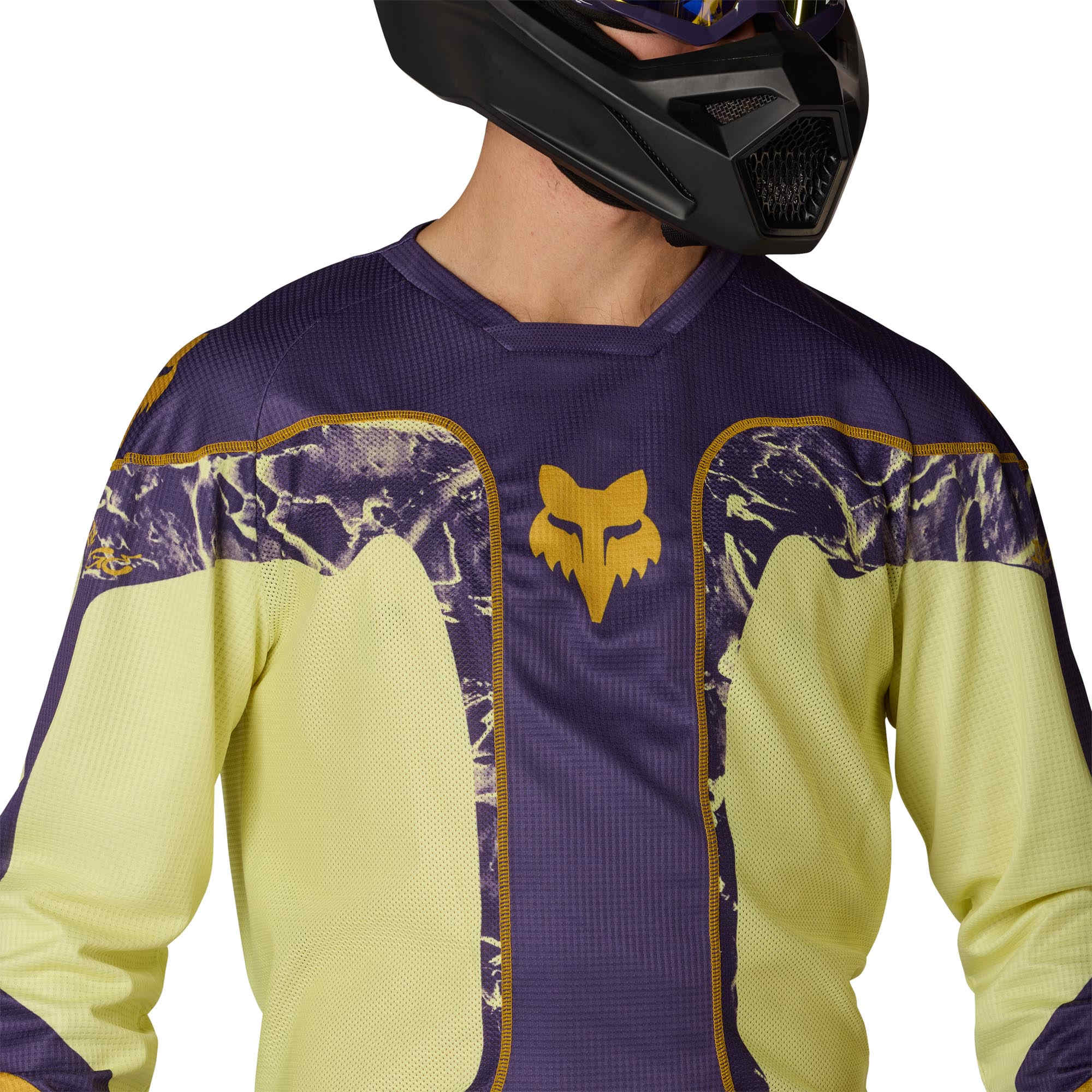 FOX 180 Image Print Motocrosstrøje lilla/gul 2XL Figur 5