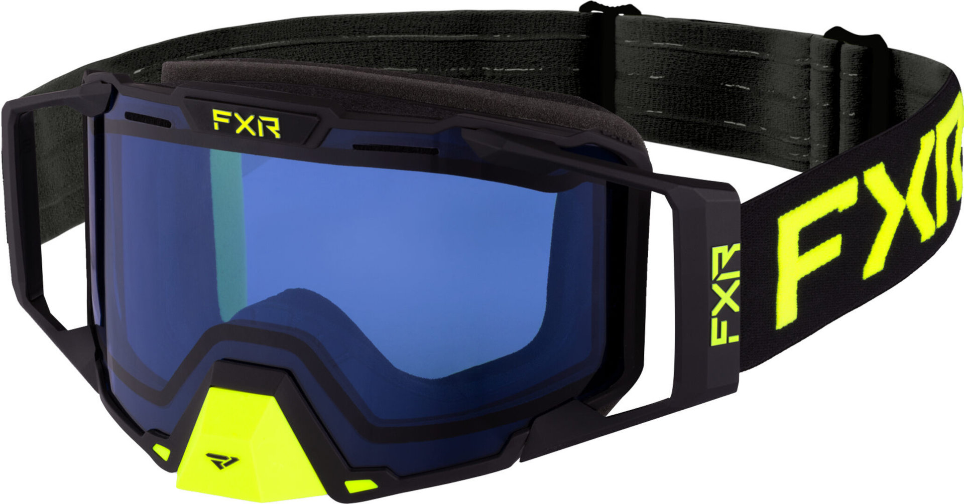 FXR Combat Bicolor Ochelari pentru snowmobile negru/galben Figura 1