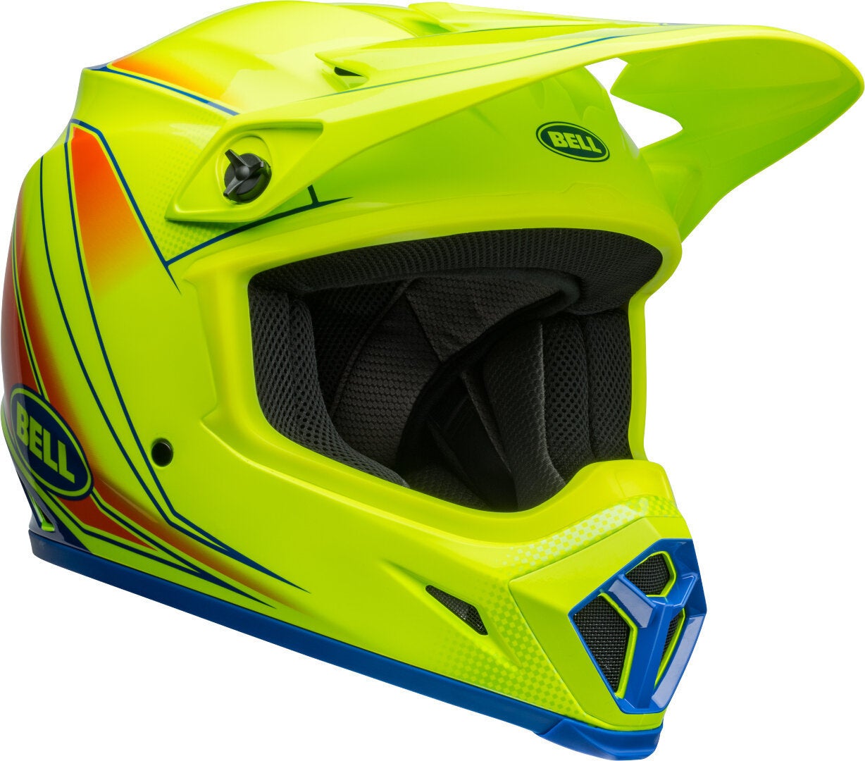 Bell MX-9 Mips Zone Motocross Helmet yellow/blue/red XXL (63/64) Figure 2