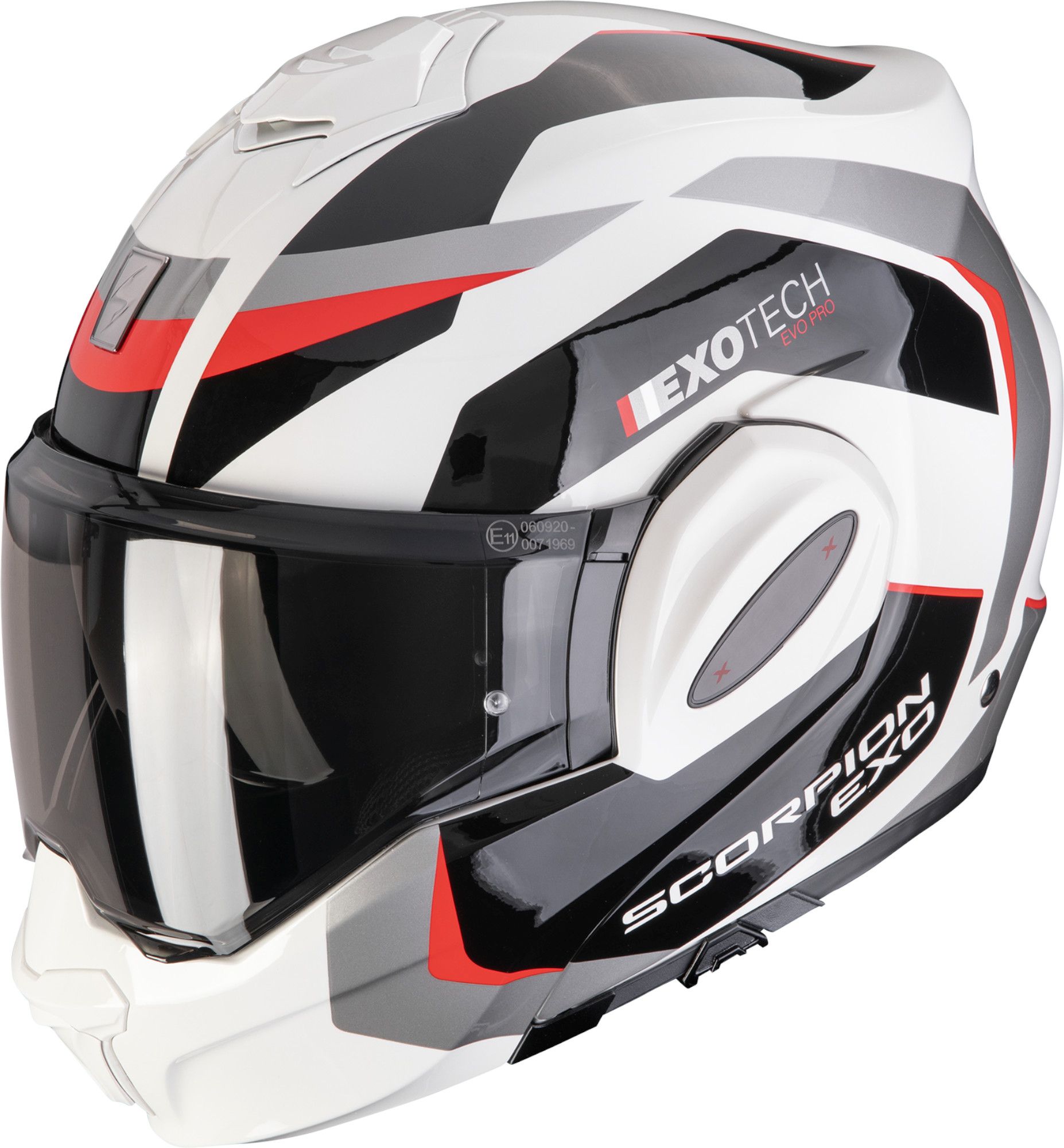Scorpion Exo-Tech Evo Pro Acuti Casque modulable Blanc/Noir/Rouge M (57/58) Figure 1