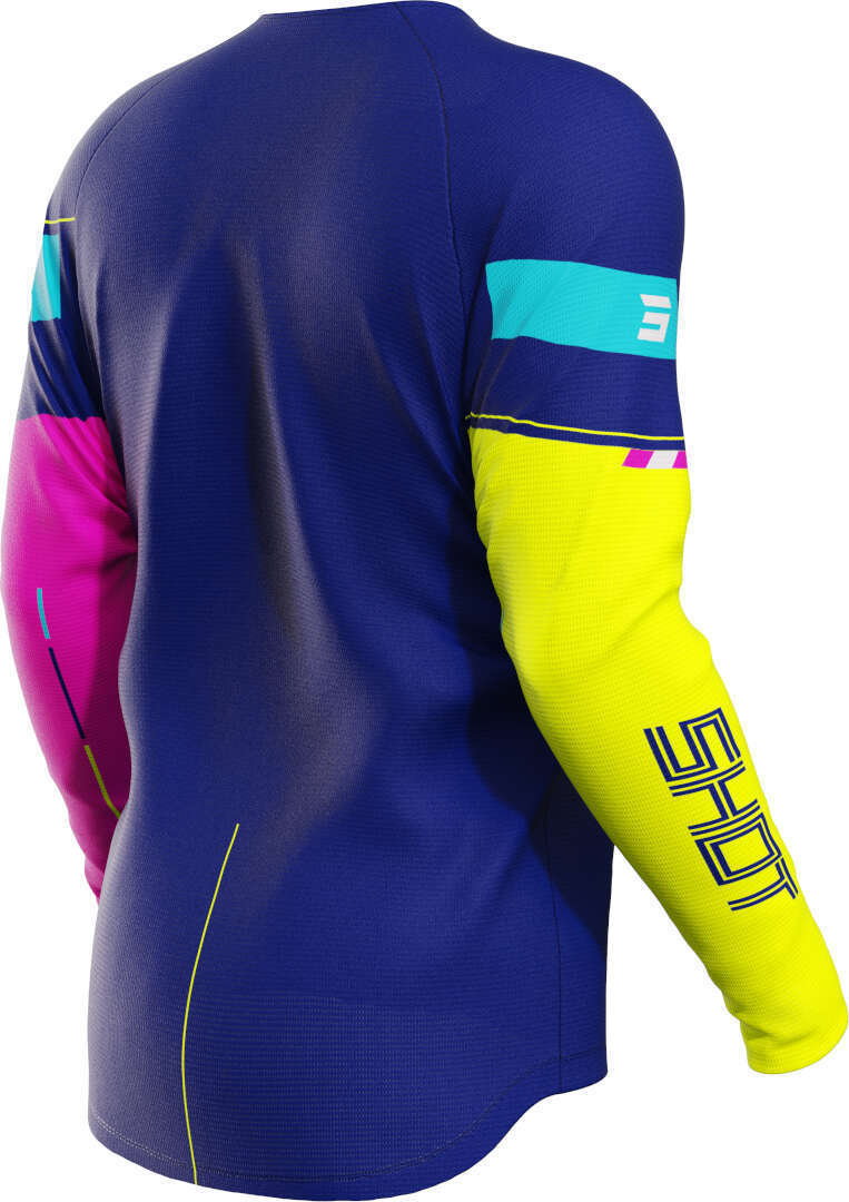 Shot Draw Kid Indy Camisola de Motocross azul L Figura 2