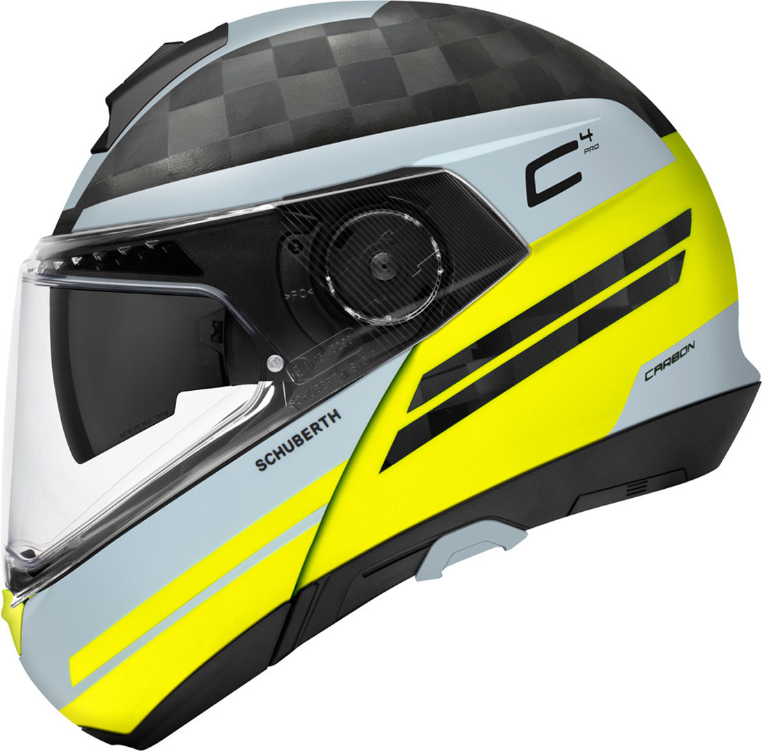 Schuberth C4 Pro Carbon Tempest Helm Zwart/Geel Verlies (59) Figuur 2