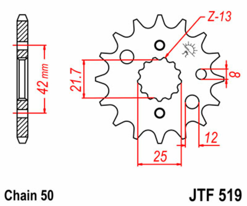 RUOTA JT Pignone standard in acciaio 519 - 530 Figura 3