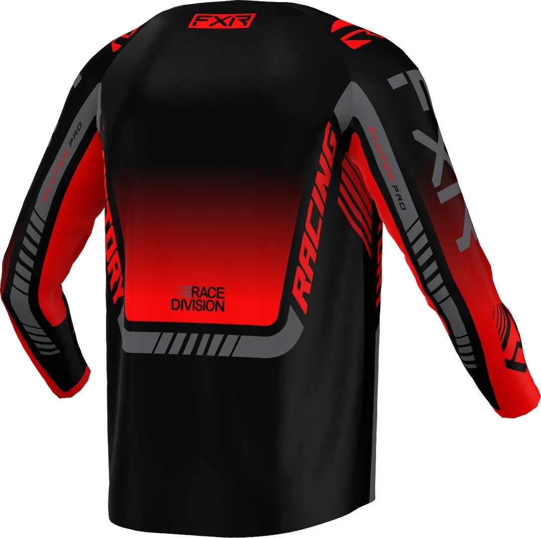 FXR Clutch Pro 2023 Motocross trøje sort/rød M Figur 2