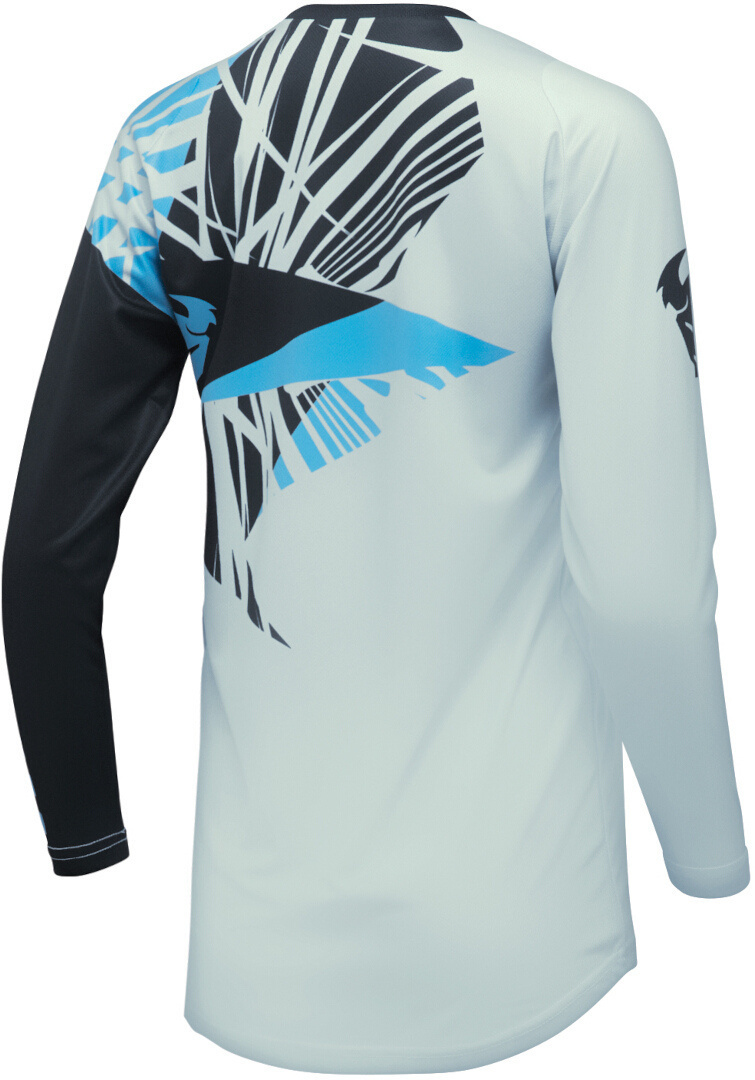 Thor Sector Split Damen Motocross Jersey schwarz/hellblau XL Abbildung 2
