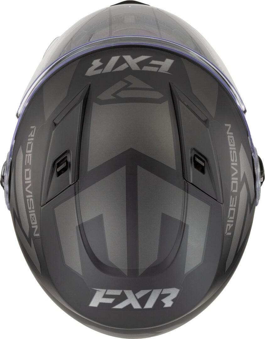 FXR Nitro Core Youth Sneeuwscooter Helm Zwart mat/grijs L (53/54) Figuur 2