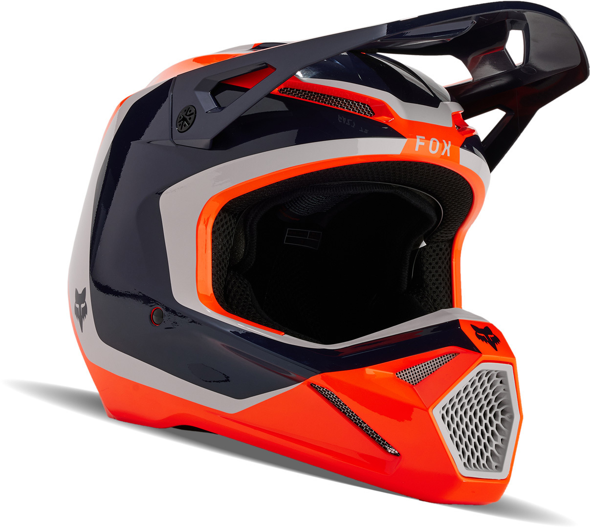 FOX V1 Nitro MIPS Motocross Helmet black/white/orange S (55/56) Figure 1